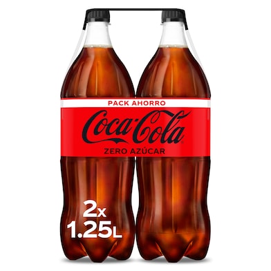 Coca-Cola zero azúcar 2 x 1.25 L-0