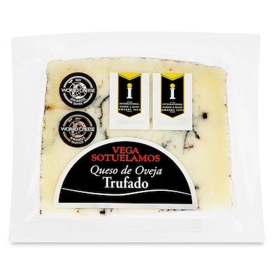 Queso de oveja curado trufado Vega Sotuélamos 170 g-0 Queso de oveja curado trufado Vega Sotuélamos 170 g-0