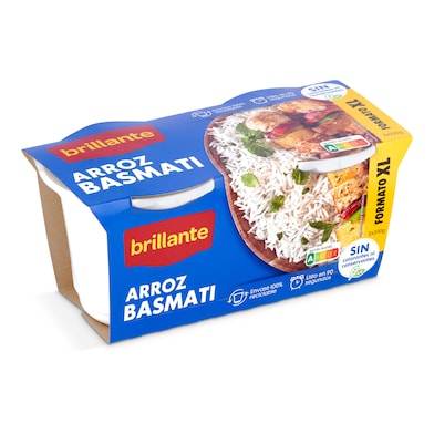Vasos de arroz basmati Brillante 2 x 200 g-0