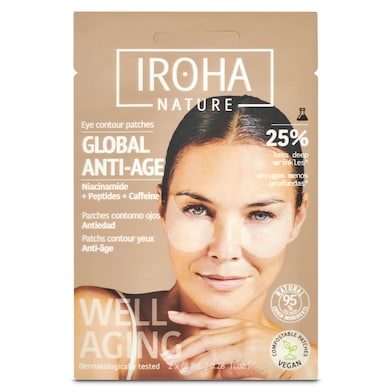 Parches para el contorno de ojos antiarrugas Iroha nature 2 unidades-0 Parches para el contorno de ojos antiarrugas Iroha nature 2 unidades-0