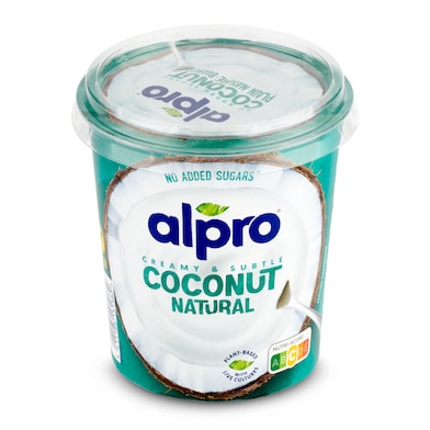 Postre vegetal de coco natural Alpro 350 g-0 Postre vegetal de coco natural Alpro 350 g-0