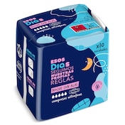 Compresas ultrafina noche con alas Esos Dias 10 unidades