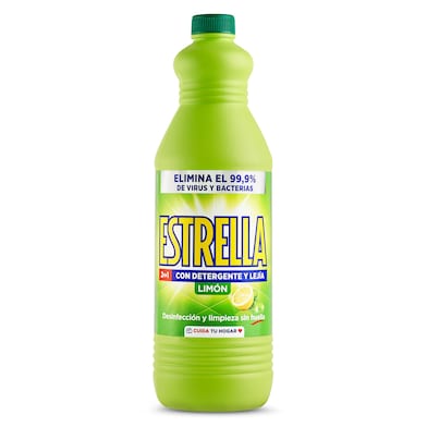 Lejía con detergente limón Estrella 1,43 L-0