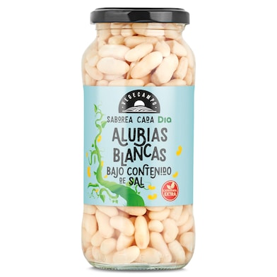 Alubias blancas cocidas bajas en sal Dia Vegecampo 400 g-0 Alubias blancas cocidas bajas en sal Dia Vegecampo 400 g-0