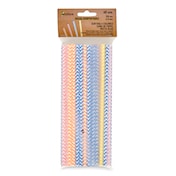 Pajitas de papel 48 unidades