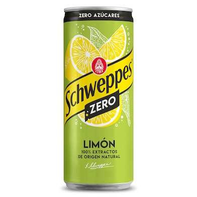 Schweppes de limón zero lata 330 ml-0 Schweppes de limón zero lata 330 ml-0