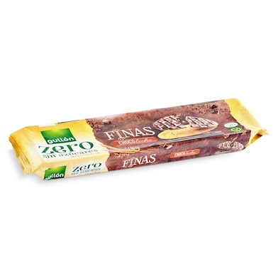 Galletas finas cubiertas de chocolate con leche sin azúcares Gullón 150 g-0