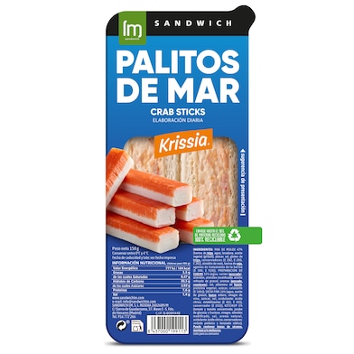 Sándwich con palitos de mar Lm 150 g-0 Sándwich con palitos de mar Lm 150 g-0