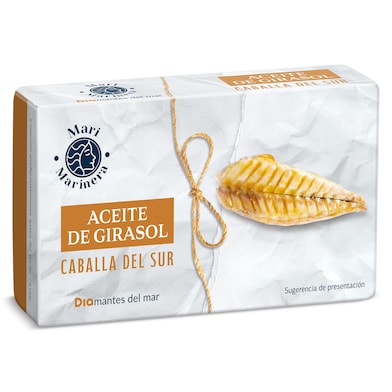 Filetes de caballa del sur en aceite de girasol Dia Mari Marinera 85 g-0 Filetes de caballa del sur en aceite de girasol Dia Mari Marinera 85 g-0
