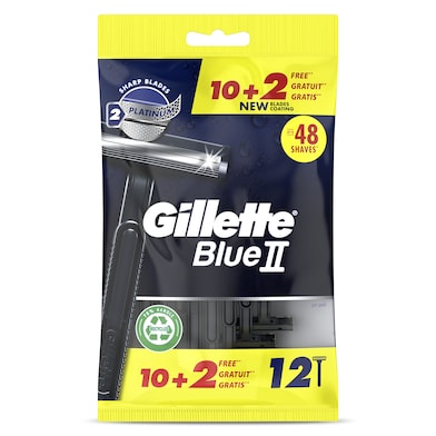 Maquinilla de afeitar 2 hojas Gillette Blue II 12 unidades-0 Maquinilla de afeitar 2 hojas Gillette Blue II 12 unidades-0
