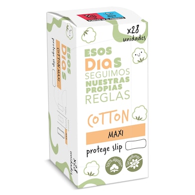 Protegeslips algodón maxi Esos Dias 28 unidades-0 Protegeslips algodón maxi Esos Dias 28 unidades-0