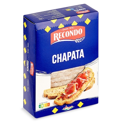 Pan chapata rústica Recondo 180 g-0 Pan chapata rústica Recondo 180 g-0