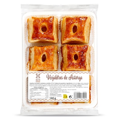 Hojaldre de Astorga El Molino de Dia 180 g-0 Hojaldre de Astorga El Molino de Dia 180 g-0