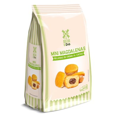 Mini magdalenas rellena de chocolate El Molino de Dia 180 g-0