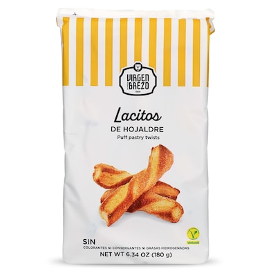 Lazos hojaldre de azúcar Virgen del Brezo 180 g-0