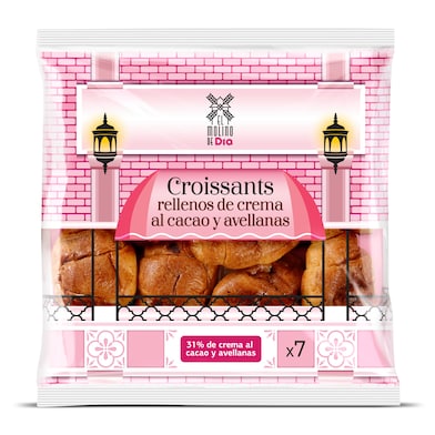 Croissants rellenos de cacao y avellanas El Molino de Dia 315 g-0 Croissants rellenos de cacao y avellanas El Molino de Dia 315 g-0
