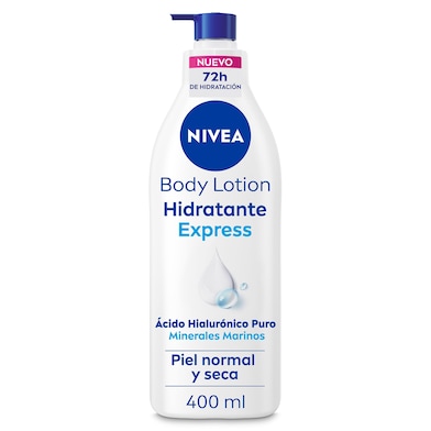 Loción corporal hidratante express Nivea 400 ml-0