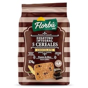 Galletas integrales con 5 cereales y chocolate Florbu 370 g