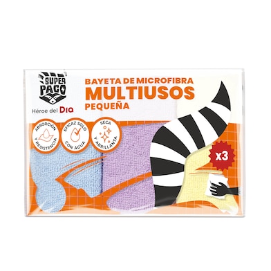 Bayeta multiusos pequeña Dia Super Paco 3 unidades-0