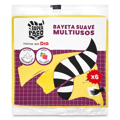 Bayetas suaves Dia Super Paco 6 unidades-0 Bayetas suaves Dia Super Paco 6 unidades-0