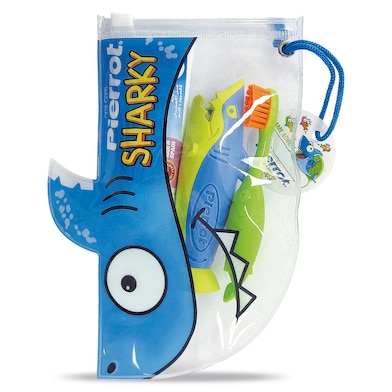 Kit dental infantil sharky Pierrot 1 unidad-0 Kit dental infantil sharky Pierrot 1 unidad-0