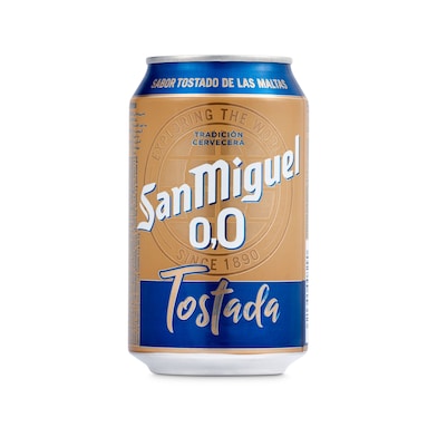 Cerveza tostada 0,0% alcohol San Miguel 33 cl-0 Cerveza tostada 0,0% alcohol San Miguel 33 cl-0