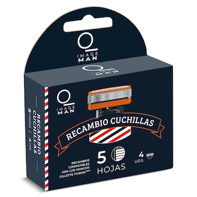 Recambios maquinilla de afeitar 5 hojas Dia Imaqe 4 unidades-0 Recambios maquinilla de afeitar 5 hojas Dia Imaqe 4 unidades-0
