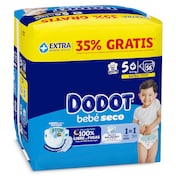 Pañales 12-17 kg talla 5 Dodot 56 unidades