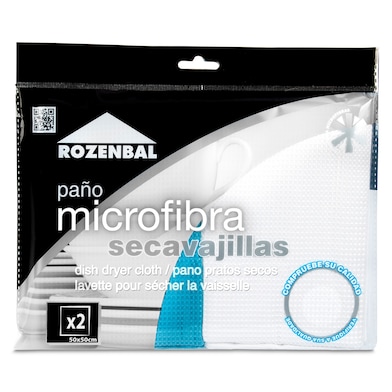 Bayeta microfibra secavajillas Rozenbal bolsa 2 unidades-0 Bayeta microfibra secavajillas Rozenbal bolsa 2 unidades-0