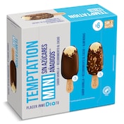Helado mini bombón sin azúcar clásico y almendrado Dia Temptation 6 x 36 g