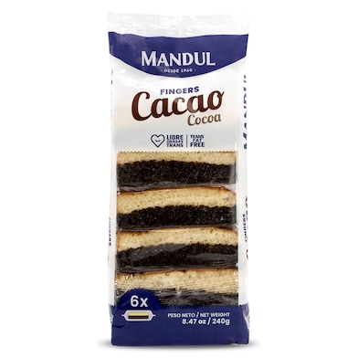 Bocaditos de cacao Mandul 240 g-0 Bocaditos de cacao Mandul 240 g-0