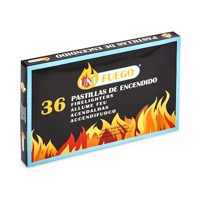 Pastillas de encendido Uni fuego caja 36 unidades-0 Pastillas de encendido Uni fuego caja 36 unidades-0