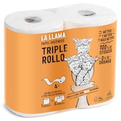 Papel higiénico triple rollo Dia La Llama 4 unidades