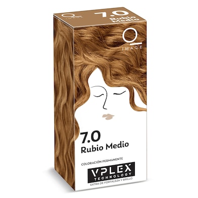 Tinte pelo permanente color rubio medio nº 7.0 Dia Imaqe 1 unidad-0