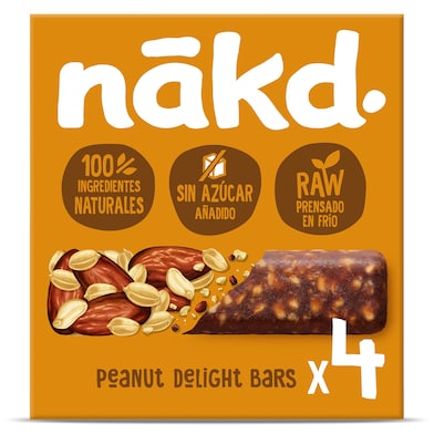 Barritas de fruta y cacahuete Nakd 140 g-0