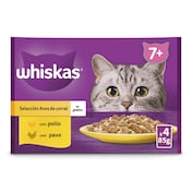 Alimento para gatos en salsa con pollo y pavo Whiskas 4 x 85 g