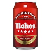 Cerveza sin filtrar Mahou 5 Estrellas 33 cl