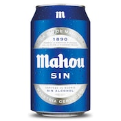 Cerveza sin alcohol Mahou 33 cl