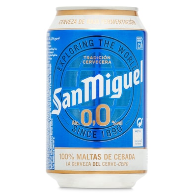Cerveza 0,0% alcohol San Miguel 33 cl-0 Cerveza 0,0% alcohol San Miguel 33 cl-0