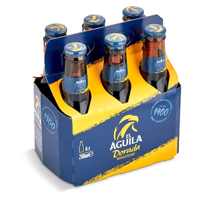 Cerveza dorada El águila pack 6 x 20 cl-0 Cerveza dorada El águila pack 6 x 20 cl-0