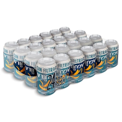 Cerveza sin filtrar El aguila pack 24 x 33 cl-0 Cerveza sin filtrar El aguila pack 24 x 33 cl-0