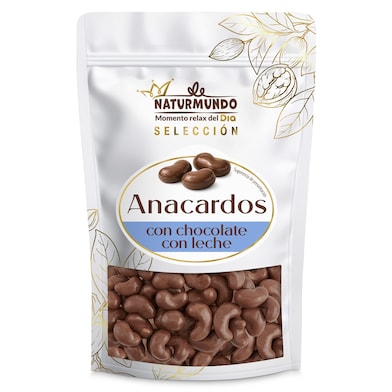 Anacardos recubiertos con chocolate con leche Dia Naturmundo 150 g-0