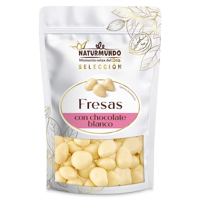 Fresas recubiertas con chocolate blanco Dia Naturmundo 150 g-0 Fresas recubiertas con chocolate blanco Dia Naturmundo 150 g-0