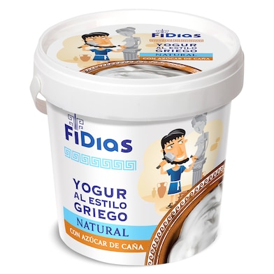 Yogur estilo griego natural con azúcar de caña Dia Fidias 1 kg-0 Yogur estilo griego natural con azúcar de caña Dia Fidias 1 kg-0