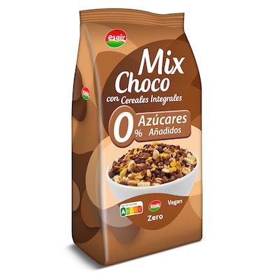 Cereales integrales 0% azúcares añadidos mix choco Esgir 250 g-0
