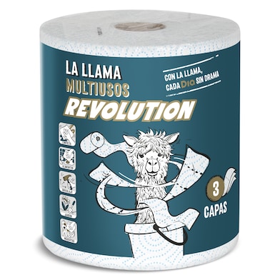 Papel multiusos Revolution 3 capas Dia La Llama 1 unidad-0