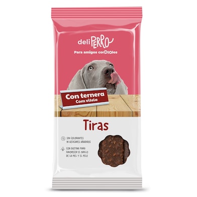 Snack para perros tiras con ternera Dia Deliperro 120 g-0