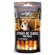 Snack para perros sticks de cuero con pollo Dia Deliperro 80 g
