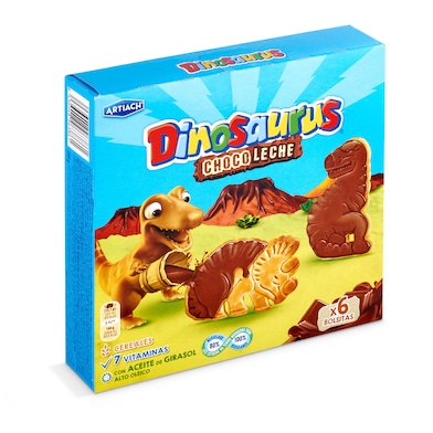 Galletas choco leche Artiach Dinosaurus 255 g-0 Galletas choco leche Artiach Dinosaurus 255 g-0