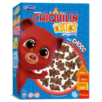 Galletas a cucharadas ositos sabor choco Artiach Chiquilin 320 g-0 Galletas a cucharadas ositos sabor choco Artiach Chiquilin 320 g-0